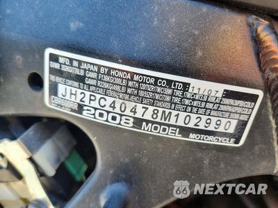 Zdjęcie 9 z 9 samochodu: 2008 HONDA CBR600 RR VIN:JH2PC40478M102990 - miniatura