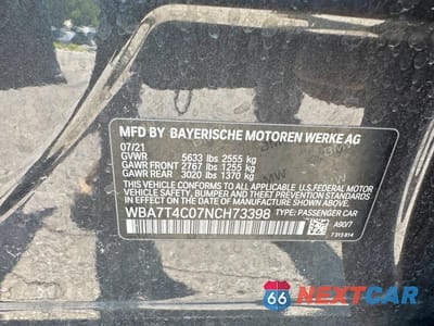 Zdjęcie 10 z 10 samochodu: 2022 BMW 740 XI VIN:WBA7T4C07NCH73398 - miniatura