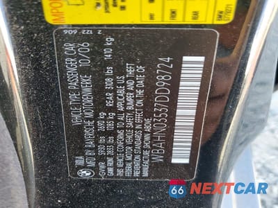 Zdjęcie 12 z 12 samochodu: 2007 BMW 760 LI VIN:WBAHN03537DD98724 - miniatura