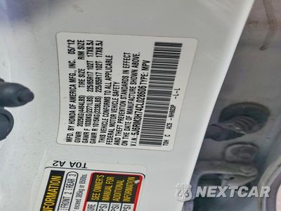 Zdjęcie 13 z 13 samochodu: 2012 HONDA CR-V EXL VIN:5J6RM3H74CL028606 - miniatura