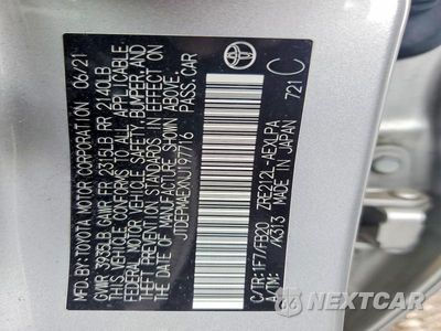 Zdjęcie 12 z 12 samochodu: 2022 TOYOTA COROLLA LE VIN:JTDEPMAEXNJ197716 - miniatura