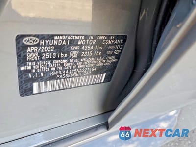Zdjęcie 13 z 13 samochodu: 2022 HYUNDAI SONATA SEL PLUS VIN:KMHL44J25NA221194 - miniatura