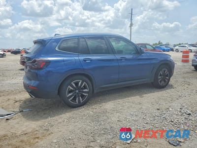 Trzecie zdjęcie samochodu z tyłu: 2022 BMW X3 SDRIVE30I VIN:5UX43DP09N9J50826 - miniatura