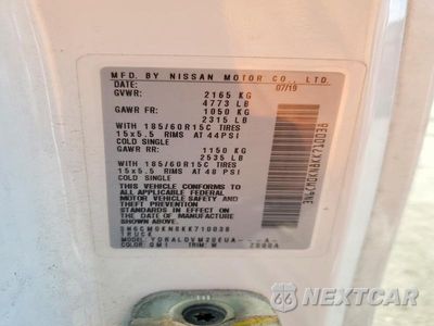 Zdjęcie 12 z 12 samochodu: 2019 NISSAN NV200 S DELIVERY VAN VIN:3N6CM0KN8KK710038 - miniatura