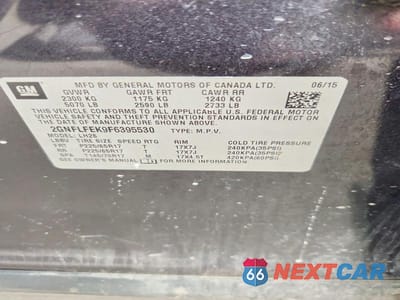 Zdjęcie 13 z 13 samochodu: 2015 CHEVROLET EQUINOX LT VIN:2GNFLFEK9F6395530 - miniatura