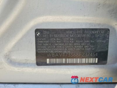 Zdjęcie 13 z 13 samochodu: 2008 BMW 328 XIT VIN:WBAVT73568FZ37454 - miniatura