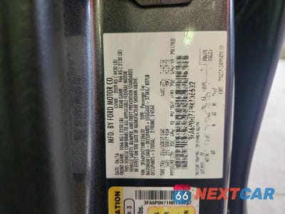Zdjęcie 12 z 12 samochodu: 2017 FORD FUSION SE VIN:3FA6P0H71HR136632 - miniatura