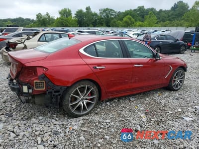 Trzecie zdjęcie samochodu z tyłu: 2021 GENESIS G70 3.3T VIN:KMTG74LEXMU074261 - miniatura