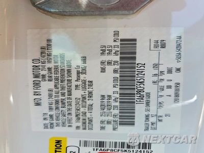 Zdjęcie 12 z 12 samochodu: 2019 FORD MUSTANG GT VIN:1FA6P8CF5K5124152 - miniatura