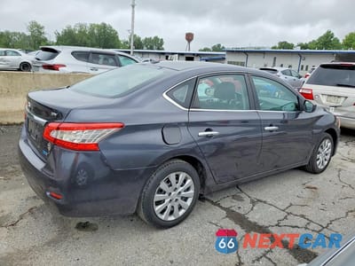 Trzecie zdjęcie samochodu z tyłu: 2014 NISSAN SENTRA SV VIN:3N1AB7APXEY249893 - miniatura