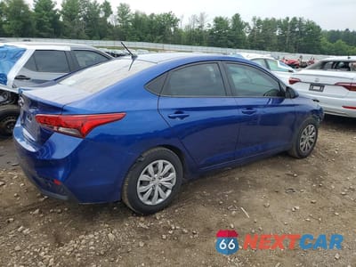 Trzecie zdjęcie samochodu z tyłu: 2021 HYUNDAI ACCENT SE VIN:3KPC24A6XME136313 - miniatura
