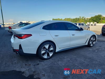 Trzecie zdjęcie samochodu z tyłu: 2022 BMW I4 EDRIVE 40 VIN:WBY73AW02NFM89328 - miniatura