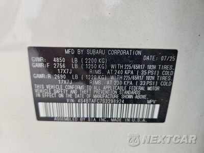 Zdjęcie 13 z 13 samochodu: 2025 SUBARU OUTBACK PREMIUM VIN:4S4BTAFC7S3298924 - miniatura