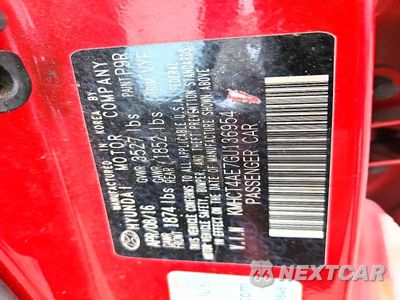Zdjęcie 12 z 12 samochodu: 2016 HYUNDAI ACCENT SE VIN:KMHCT4AE7GU136954 - miniatura