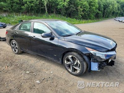 Czwarte zdjęcie samochodu z boku: 2021 HYUNDAI ELANTRA SEL VIN:5NPLN4AG6MH012387 - miniatura