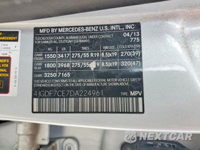 Zdjęcie 13 z 13 samochodu: 2013 MERCEDES-BENZ GL 450 4MATIC VIN:4JGDF7CE7DA224961 - miniatura