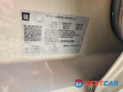 Zdjęcie 13 z 13 samochodu: 2017 CHEVROLET TAHOE K1500 LT VIN:1GNSKBKC3HR341980 - miniatura