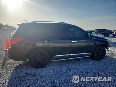 Trzecie zdjęcie samochodu z tyłu: 2017 NISSAN PATHFINDER PLATINUM VIN:5N1DR2MM9HC672015 - miniatura