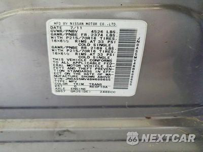 Zdjęcie 13 z 13 samochodu: 2011 NISSAN ROGUE S VIN:JN8AS5MV4BW688655 - miniatura