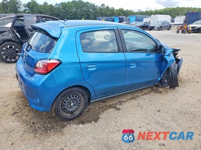 Trzecie zdjęcie samochodu z tyłu: 2024 MITSUBISHI MIRAGE ES VIN:ML32AUHJ4RH028394 - miniatura