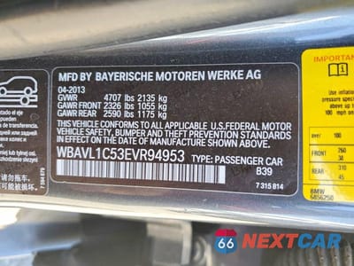 Zdjęcie 12 z 12 samochodu: 2014 BMW X1 XDRIVE28I VIN:WBAVL1C53EVR94953 - miniatura