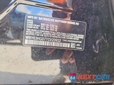 Zdjęcie 12 z 12 samochodu: 2026 BMW I5 EDRIVE 40 VIN:WBY63HG07TCV20932 - miniatura
