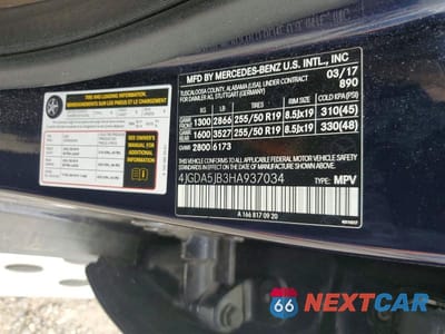 Zdjęcie 12 z 12 samochodu: 2017 MERCEDES-BENZ GLE 350 VIN:4JGDA5JB3HA937034 - miniatura