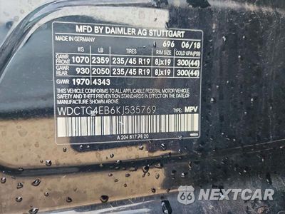 Zdjęcie 12 z 12 samochodu: 2019 MERCEDES-BENZ GLA 250 VIN:WDCTG4EB6KJ535769 - miniatura