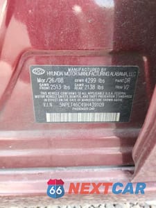 Zdjęcie 12 z 12 samochodu: 2009 HYUNDAI SONATA GLS VIN:5NPET46C49H439109 - miniatura