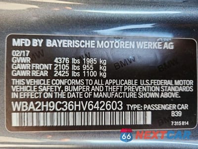 Zdjęcie 13 z 13 samochodu: 2017 BMW 230XI VIN:WBA2H9C36HV642603 - miniatura
