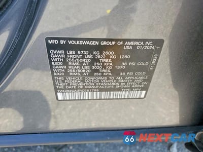 Zdjęcie 13 z 13 samochodu: 2024 VOLKSWAGEN ATLAS SE VIN:1V2JR2CA3RC551799 - miniatura