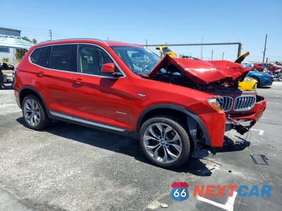 Czwarte zdjęcie samochodu z boku: 2015 BMW X3 XDRIVE35I VIN:5UXWX7C59F0K35137 - miniatura