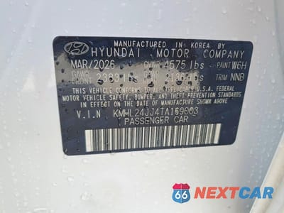 Zdjęcie 12 z 12 samochodu: 2026 HYUNDAI SONATA HYBRID BLUE VIN:KMHL24JJ4TA169003 - miniatura