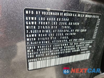 Zdjęcie 12 z 12 samochodu: 2025 VOLKSWAGEN TAOS S VIN:3VV8C7B29SM076657 - miniatura