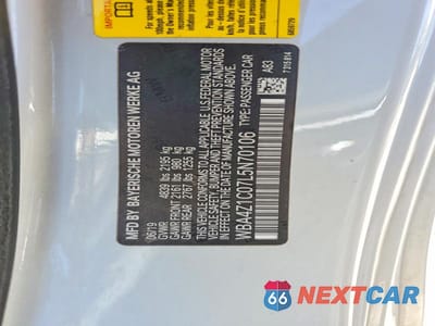 Zdjęcie 12 z 12 samochodu: 2020 BMW 430I VIN:WBA4Z1C07L5N70106 - miniatura
