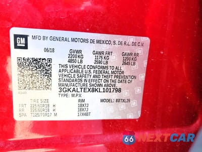 Zdjęcie 14 z 14 samochodu: 2019 GMC TERRAIN SLE VIN:3GKALTEX8KL101798 - miniatura