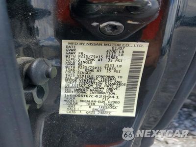 Zdjęcie 13 z 13 samochodu: 2007 NISSAN FRONTIER KING CAB XE VIN:1N6BD06T67C429941 - miniatura