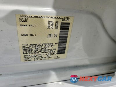Zdjęcie 13 z 13 samochodu: 2023 NISSAN LEAF S VIN:1N4AZ1BV3PC553829 - miniatura