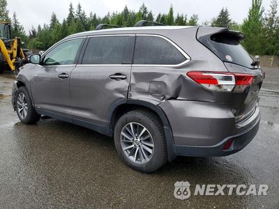 Drugie zdjęcie samochodu z przodu: 2019 TOYOTA HIGHLANDER HYBRID XLE VIN:5TDJGRFH6KS056204 - miniatura