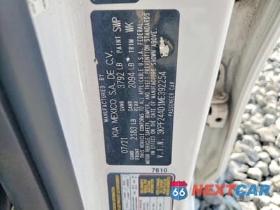 Zdjęcie 12 z 12 samochodu: 2021 KIA FORTE LXS VIN:3KPF24AD1ME392254 - miniatura
