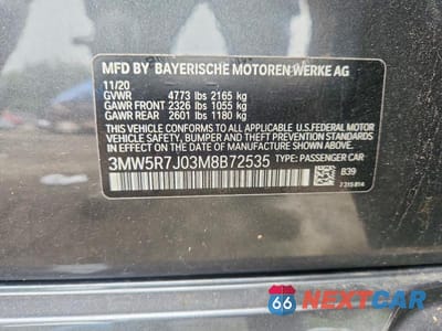 Zdjęcie 12 z 12 samochodu: 2021 BMW 330XI VIN:3MW5R7J03M8B72535 - miniatura