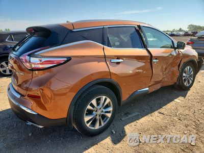 Trzecie zdjęcie samochodu z tyłu: 2015 NISSAN MURANO SL VIN:5N1AZ2MH7FN229482 - miniatura