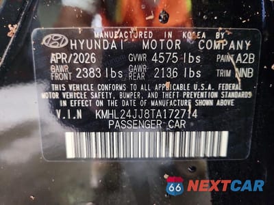 Zdjęcie 12 z 12 samochodu: 2026 HYUNDAI SONATA HYBRID BLUE VIN:KMHL24JJ8TA172714 - miniatura