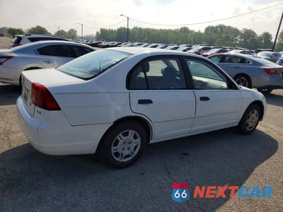 Trzecie zdjęcie samochodu z tyłu: 2001 HONDA CIVIC LX VIN:1HGES16591L018085 - miniatura