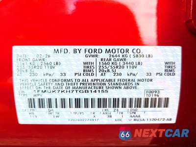 Zdjęcie 14 z 14 samochodu: 2026 FORD EXPLORER ST-LINE VIN:1FMUK7KH7TGB14155 - miniatura