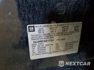 Zdjęcie 13 z 13 samochodu: 2016 CHEVROLET SILVERADO K1500 LT VIN:3GCUKREC3GG127334 - miniatura