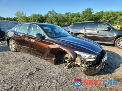 Czwarte zdjęcie samochodu z boku: 2018 INFINITI Q50 3.0T LUXE VIN:JN1EV7AR0JM443601 - miniatura