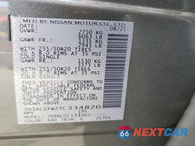 Zdjęcie 13 z 13 samochodu: 2026 INFINITI QX60 SPORT VIN:5N1AL1FW2TC334820 - miniatura