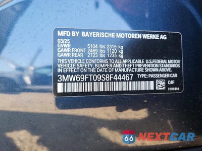 Zdjęcie 12 z 12 samochodu: 2025 BMW M340XI VIN:3MW69FT09S8F44467 - miniatura
