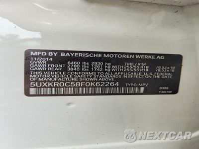 Zdjęcie 13 z 13 samochodu: 2015 BMW X5 XDRIVE35I VIN:5UXKR0C58F0K62264 - miniatura